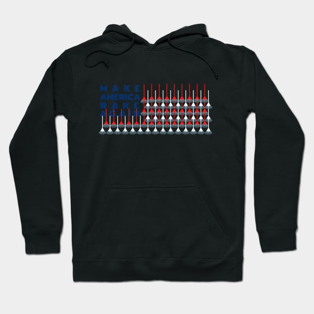 Make America rake again usa flag 2020 Hoodie by Shirtz Tonight